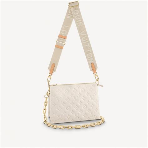 louis vuitton cream small purse